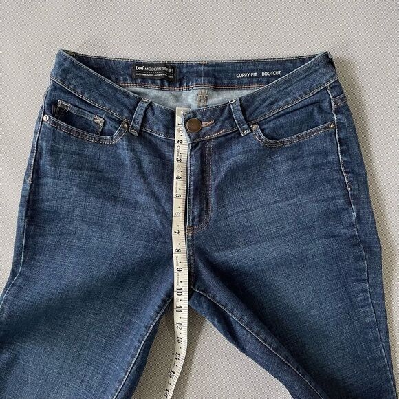 Lee Modern Series Curvy Fit Bootcut Denim Jeans Women’s Size 12 Short - Picture 5 of 10